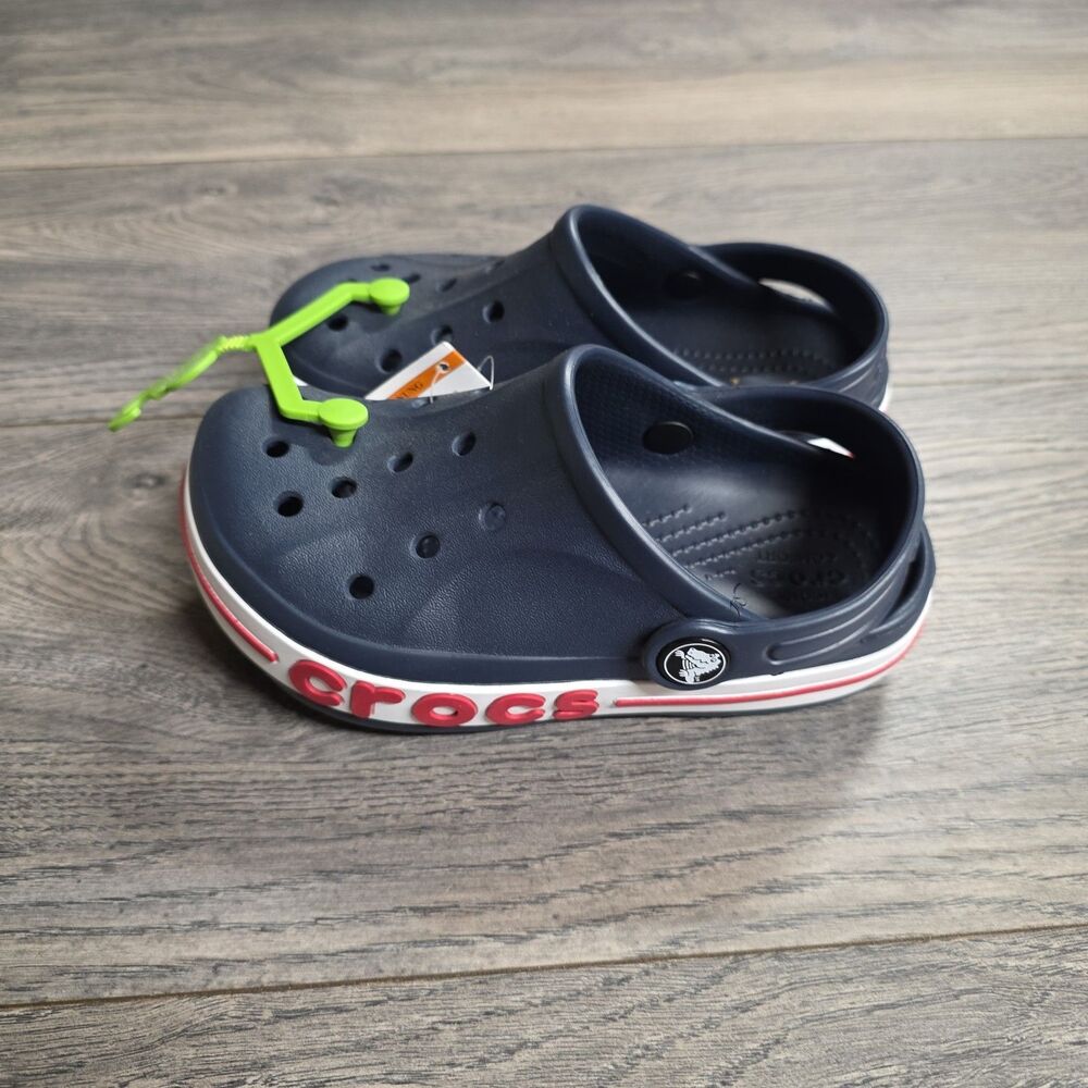 NEW Crocs Unisex Child Bayaband Clog Navy Kids size C11 B873 Slip On - Picture 3 of 5